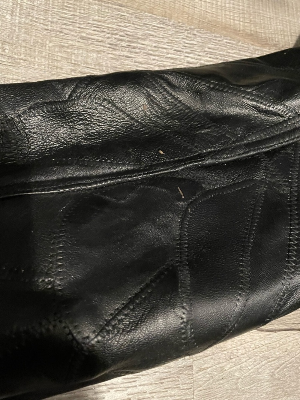 Vintage Maxam Brand Genuine Leather Top Grain Lambskin Black Full Zip Large - Picture 10 of 13